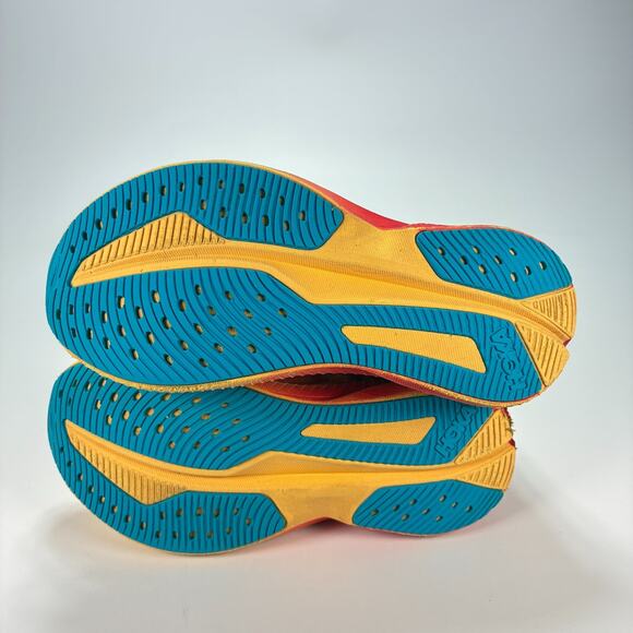 Hoka Mach 6 Orange Red Kids Running Shoes Sneakers 1147553 PYS Youth Size 4MD - Picture 9 of 12